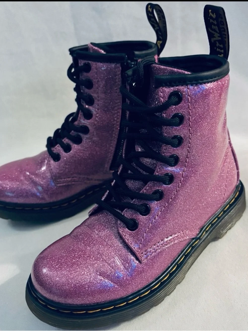 Dr. MARTENS 1460 Pink Glitter Boots